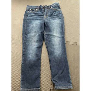 Gap 1969 True Skinny Super High Rise Jeans Women's 27/4 Regular Blue Button Fly